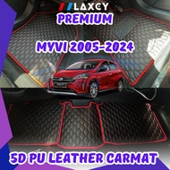 Perodua Myvi LAXEY Carpet Floot mat 5D Carpet Pu Leather