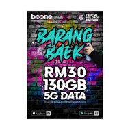 SIMKAD BEONE BARANG BAEK 130GB INTERNET 5G