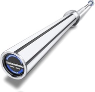 E.T.ENERGIC 7ft Olympic Barbell Bar 45lb Men's 1500-lbs Capacity Alloy Steel for 2" Olympic Plates f