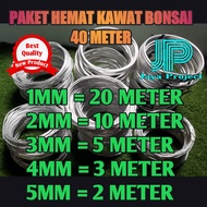 BONSAI ALUMINUM WIRE ECONOMIC PACKAGE 40 METERS Bonsai Wire