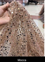 Kain bahan brokat tulle tille tile tule full payet tulle sequin squence sparkle.