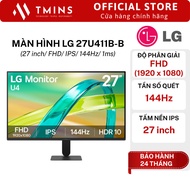 LG 27U411B-B monitor (27 inch/ FHD/ IPS/ 144Hz/ 1ms) - Genuine product