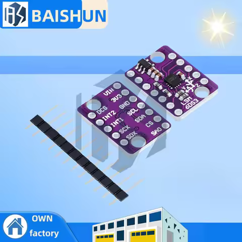 ‌LSM6DS3 6-Axis IMU Breakout Board – 3D Accelerometer, Gyroscope & Embedded Temperature Sensor with 
