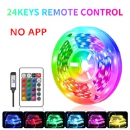 LED Light Strip 5050 RGB Flexible Tape Set APP Control for Bedroom With Remote App Control TV Deskto