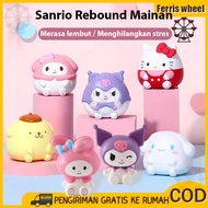 12cm Sanrio Toys/Sanrio Soft Decompression Toys/Kuromi HelloKitty Melody Press Rebound Toys/Squishy Sanrio Cute Viral Toys