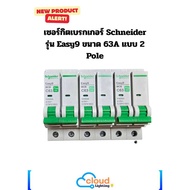 Schneider Electric Overcurrent Circuit Breaker Easy9 MCB 2P 63A 10kA (Plug-on) Code EZ9F61663