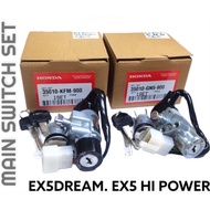 HONDA ORI EX5 HI POWER EX5 DREAM EX5 NEW MAIN SWITCH SET KUNCI SWITCH KEY EX5DREAM DREAM2