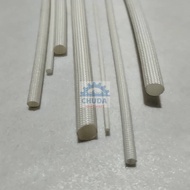 Glass Fiber Sleeve Heat Resistant Silicone Fiberglass 1mm To 12mm SRC-15 (1 Meter Each)