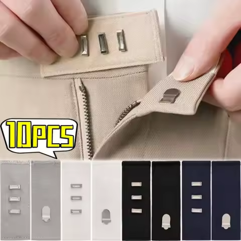 10/1pcs Pants Buckle Extender Jeans Waist Expander Buckles Belt Waist Trouser Hook Fat Waists Extens