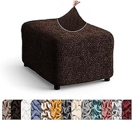 PAULATO BY GA.I.CO. Ottoman Cover Stool Cover Pouf Slipcover - Soft Polyester Fabric Slipcover - 1-P