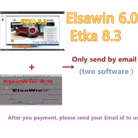 2025 elsawin 6.0 with etka 8.3 software Newest Repair Software Group Vehicles Electronic Parts Catal