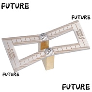 HL-FUTU Dovetail Marker, Stainless Steel Brass Dovetail Jig Guide, 1:5/1:6/1:7/1:8 Slopes with Bevel