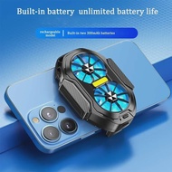 New FS01 Mobile Phone Cooler Dual Fan Rechargeable 600mAh Clip-on Strong Cooling Mute Wireless Unive