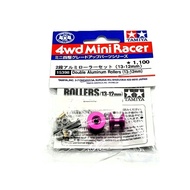 Tamiya Roller - 15398 (Anodized Pink) Double Aluminum Rollers (13-12mm)