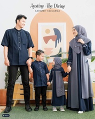 Gamis Sarimbit Couple Keluarga Terbaru 2024 / Baju Couple Lebaran / Baju Sarimbit Gamis Dan Koko