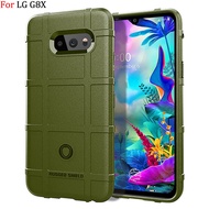 Rugged Shield Back Cover For LG G8X Soft TPU Phone Case 360° Full Body Protection Phone Shell Non Sl