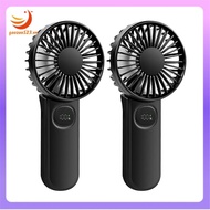 [gaozuo523.vn] 2PCS Mini Handheld Fan with 5-Speed, 180° Foldable Small Personal Fan, 3-12h Battery 