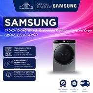 Samsung 17.0KG/10.0KG With AI Ecobubble Front Load Washer Dryer WD17T6300GP/SP
