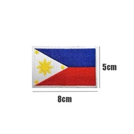 1PCS 5*8cm Philippine Flag Patch Flag Patch Embroidery Pinas Bandera