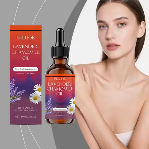 Eelhoe 60ml Aromatherapy Perfume Essential Oil Lavender Chamomile Aromatic Atmosphere Stress Relief 