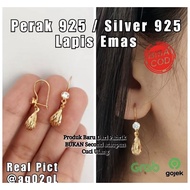 925 SILVER GOLD PLATED EARRINGS