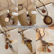 Handmade Acorn Pendant Necklace, Boho Ethnic Vintage Style, Y2K Sweet-Chic Choker, Zen Inspired Desi