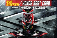 Decals Sticker Motorcycle Decals for Honda Beat 110 Carburator type045