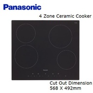 dapur elektrik Panasonic Ceramic Hob With 4 Cooking Zones Dapur Elektrik KY-R645RLMPQ KY R645RLMPQ