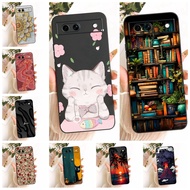Cover Google Pixel 8A Case Silicone Cute Cat Fashion Butterfly Funny Painted Casing GKV4X G6GPR G8HH