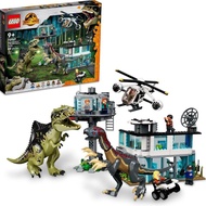 Jurassic World Giganotosaurus & Therizinosaurus Attack 76949 with 2 Dinosaur Toy Figures,