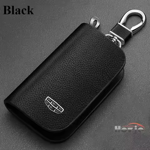 2025 Car Leather Key Case Zipper Key Cover for Geely Geometry C Tugella FY11 Coolray Azkarra Atlas k
