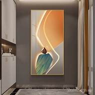 Light Luxury Large Painting 3D Painting Hallway Good Meaning Modern Entrance Painting Corridor Livin