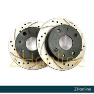 PERODUA KELISA KENARI VIVA - FRONT NYCO DRILLED SLOTTED BRAKE DISC ROTOR (2pcs) NY-02-DF4070-P+
