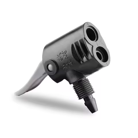 1PC Bicycle Pump Nozzle Hose Adapter Dual Head Pumping Parts Service Accessories F/V Service A/V Sch