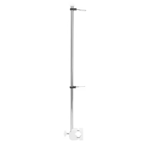 Marine Flag Pole 21.7in High Stainless Steel 22.2mm To 25.4mm Rail Mount Boat Flag Pole For Yacht Ca