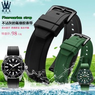 2024 High quality✈☇∋ 蔡-电子1 Suitable for SEIKO Seiko No. 5 Water Ghost canned abalone TAG Heuer IWC rubber silicone watch strap