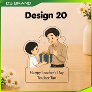 Teacher Day Acrylic Plaque Custom Name DS Brand M1