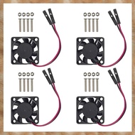 [ S Z] 4PCS Brushless CPU Cooling Fan Heatsink Cooler Radiator 3.3V 5V for Raspberry Pi4 Pi3 B+, Pi 