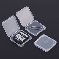 1PC Portable Transparent SD Card Storage Box Individual Memory Cards Clear Plastic Case Protection Holder