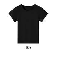 curve | เสื้อยืดแขนสั้นทรงกระชับสำหรับผู้หญิง