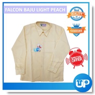 kemeja lelaki Baju kasual lelaki MRSM BAJU LIGHT PEACH KEMEJA KOSHIBO LENGAN PANJANG KAIN LICIN BRAN