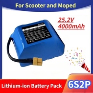 6S2P 25.2V 4000mAh Lithium-ion Battery Pack for Scooter and Moped