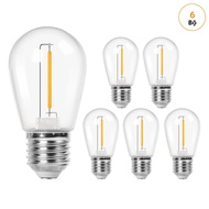 S14 1W Dây Đèn LED E27 Đế Vintage Edison Nhựa Chống Thấm Nước Cho Tiệc Ngoài Trời Trang Trí Lễ Cưới 