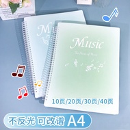 A4 Music Score Clip Score Clip Non-Reflective Modifiable Transparent Insert Piano Score Clip Book Sc