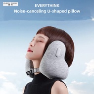 EVERYTHINK Noise Reduction Pillow E2 Neck Support uShaped Pillow Airplane Travel Sleeping Nap Handy 