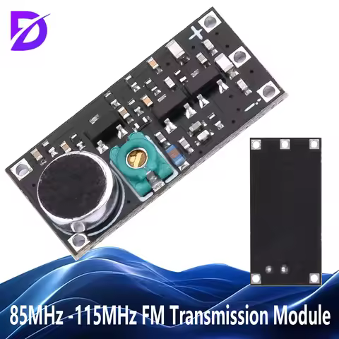 5Pcs/1Pcs 88-115MHz FM Transmitter Module with Microphone DC 2V 9V 9mA Wireless Car FM Radio Trasmit