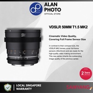 Samyang 50mm T1.5 VDSLR MK2 Cine Lens  | Samyang Singapore Warranty