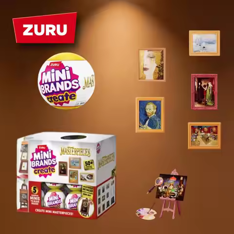 Zuru 5 Surprise Balls Mini Brands Create Mini Masterpieces Series 1 Mystery Box Masterpiece Artwork 