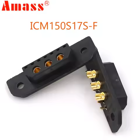 2Pcs Genuine Amass ICM150S17PB ICM150S17S-F ICM150S17PW-M Connector (3+7) Gold Plated Male Female Pl