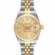 【大眾金時代】ROLEX勞力士 69173 Datejust 蠔式日誌 蠔式女錶 金色T柱面盤 原帶 大眾金時代B1555